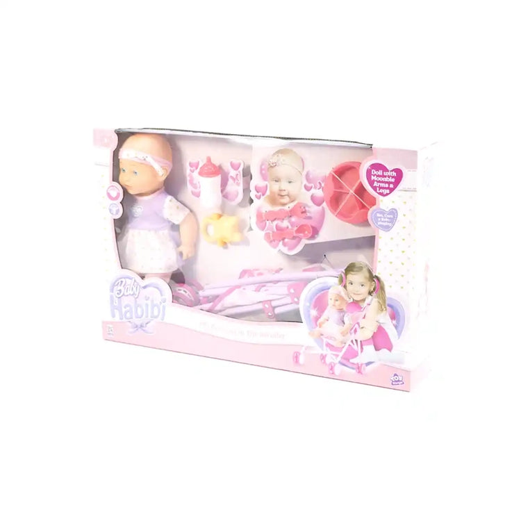 Baby Habibi Doll My Beloved in the Stroller 14-Inch