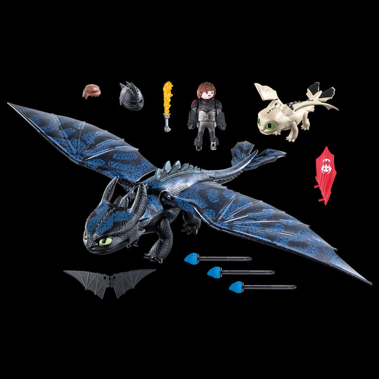Hiccup and Toothless Playset- 19 Pcs