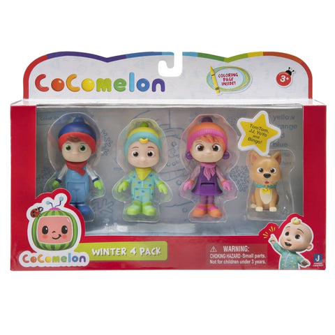 CoComelon 4 Figure Pack (Winter Theme)