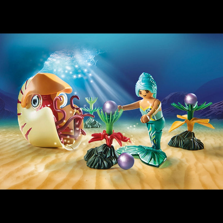 Mermaid with Sea Snail Gondola- 23 Pcs