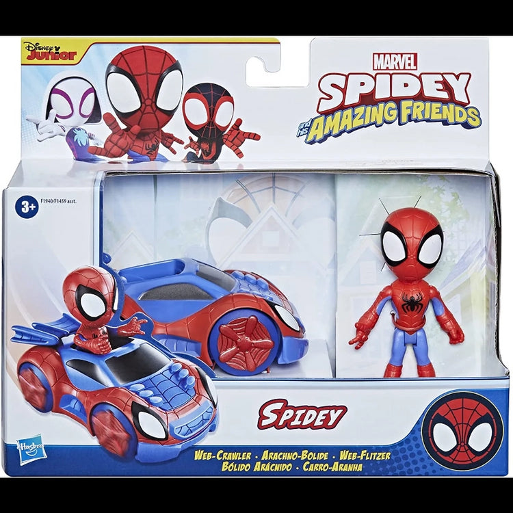 Spidey Amazing Friends, Vehicle and Figure Spidey and Web-Crawler Vehicle