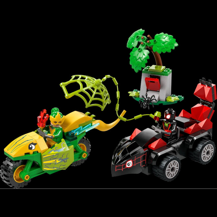 Spin and Electro Dinosaur Vehicle Chase- 124 Pcs