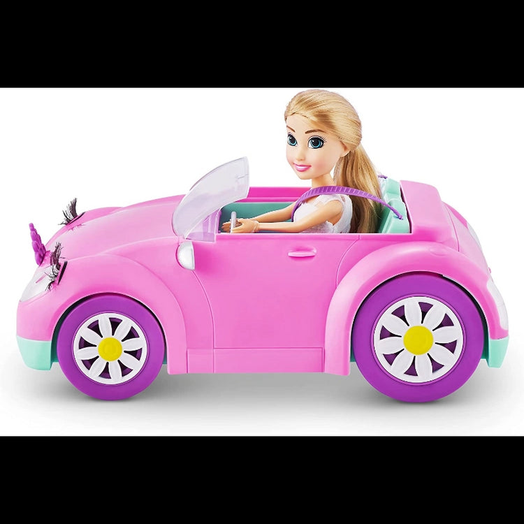 Sparkle Girlz- Dolls Playset Dolls & Vehicles- 10.5" Fashion Doll with Pink Convertible