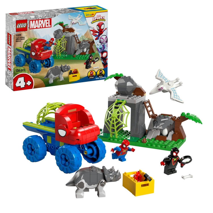 Team Spidey Dino Crawler Rescue- 136 Pcs