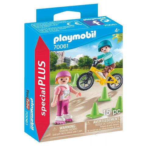 Children With Skates And Bike- 15 Pcs