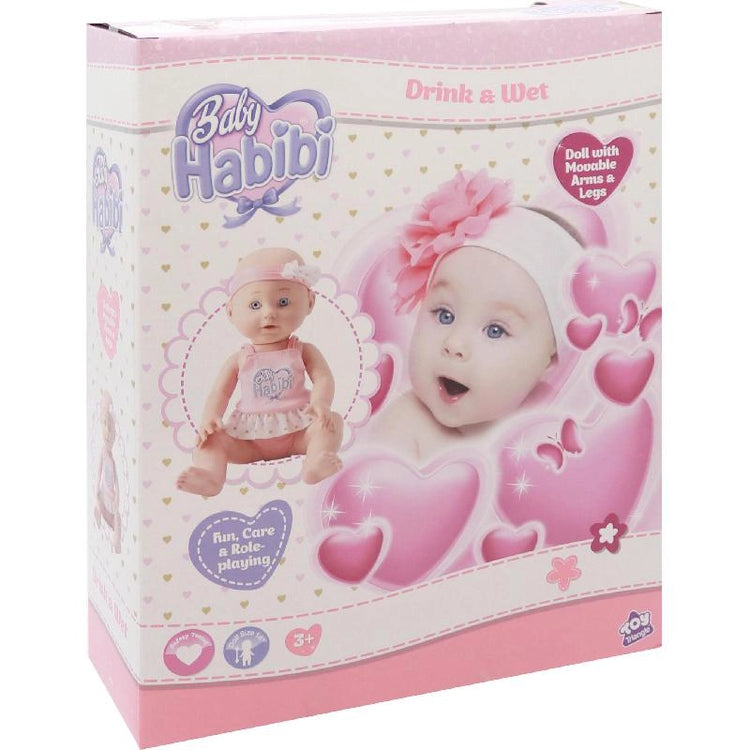 Baby Habibi Doll Drink & Wet 14-Inch