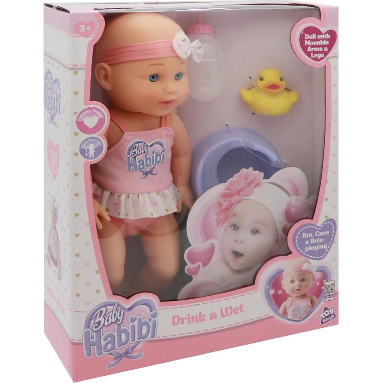 Baby Habibi Doll Drink & Wet 14-Inch