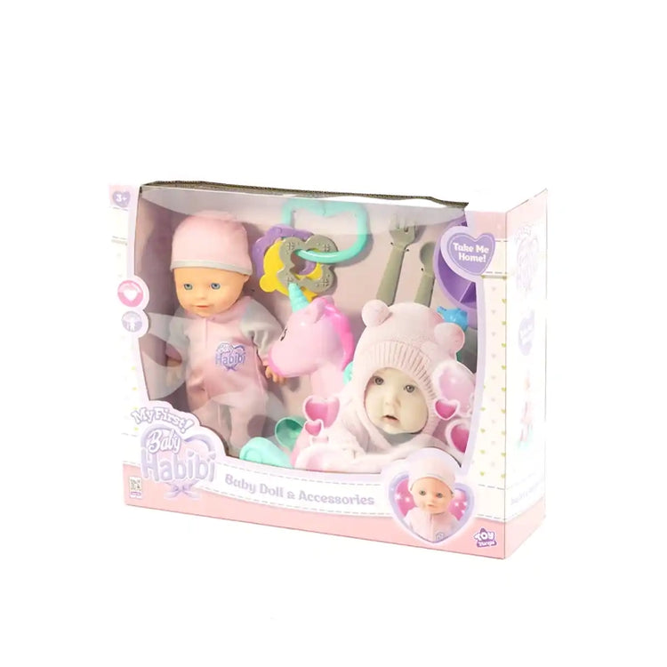 Baby Habibi Doll My First Baby Doll & Accessories 10-Inch