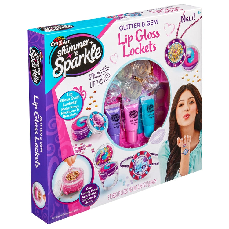 Shimmer 'n Sparkle Glitter & Gem Lip Gloss Locket