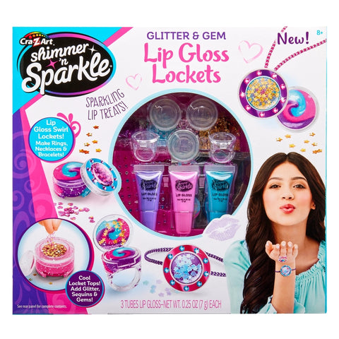 Shimmer 'n Sparkle Glitter & Gem Lip Gloss Locket