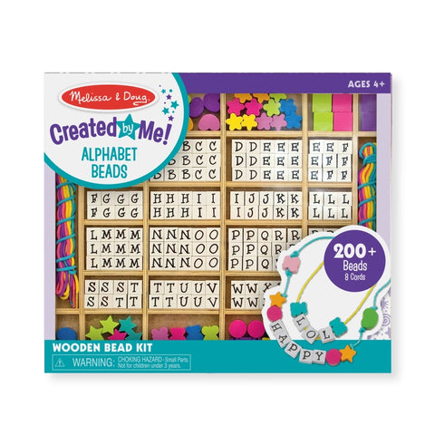 Created by Me! Alphabet Beads Wooden Bead Kit