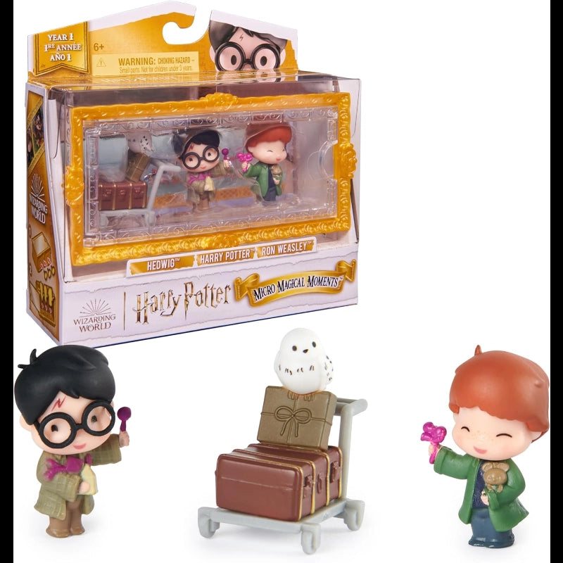Wizarding World Collectible Multi Pack Harry, Ron & Hedwig with cart