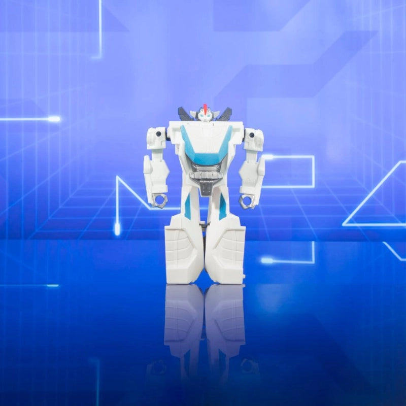 Transformers Toys EarthSpark 1-Step Flip Changer Wheeljack Action Figure