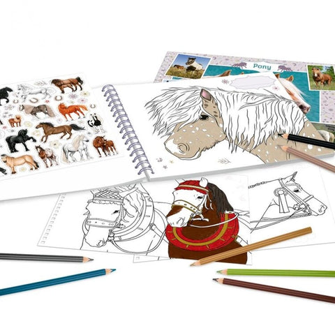 Miss Melody Horse Themed Colouring Book