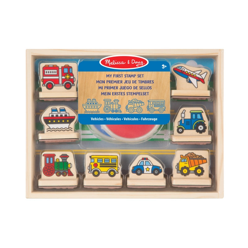 My First Wooden Stamp Set- Vehicles