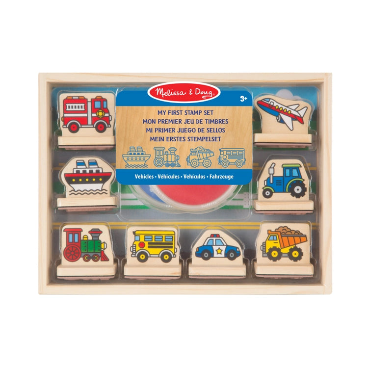 My First Wooden Stamp Set- Vehicles