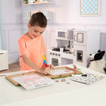 Natural Play: Play, Draw, Create Reusable Drawing & Magnet Kit- Farm