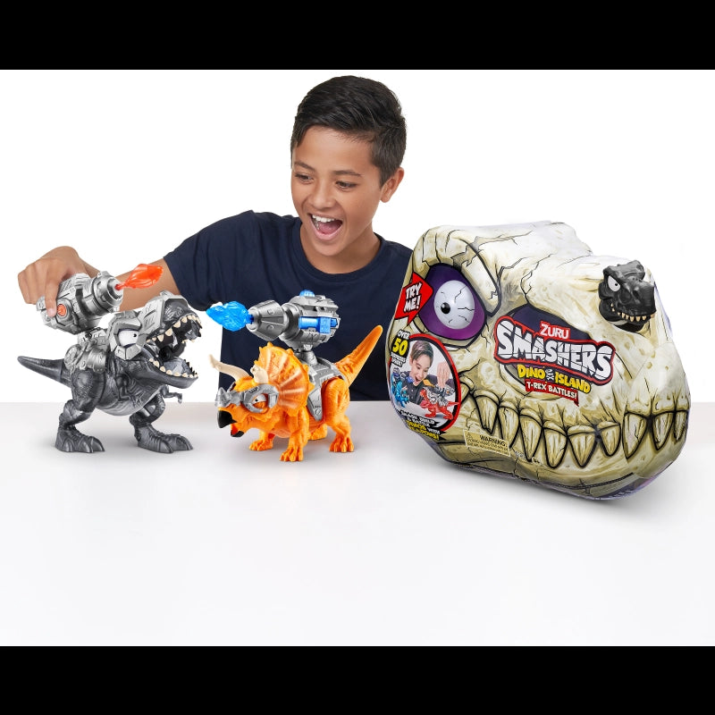 Smashers Dino Island S1 T-Rex Battle Playset