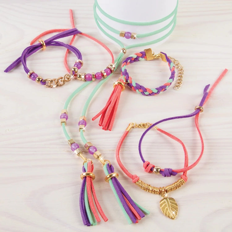 Gold Link Suede Bracelets- 105 Pcs