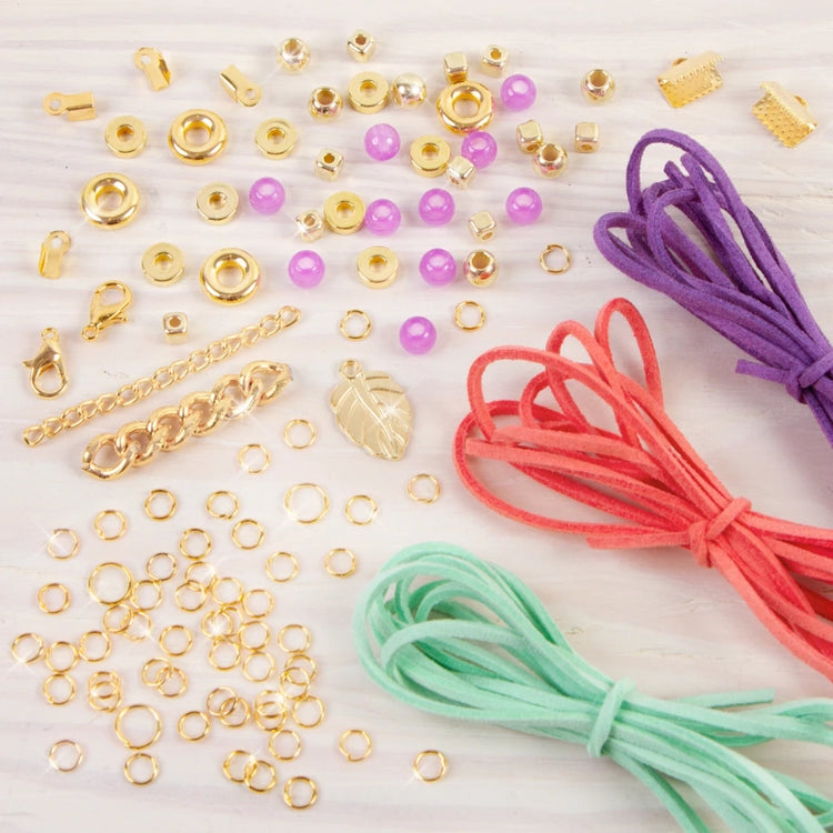 Gold Link Suede Bracelets- 105 Pcs