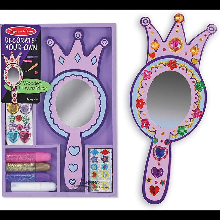 Decorate-Your-Own Wooden Princess Mirror