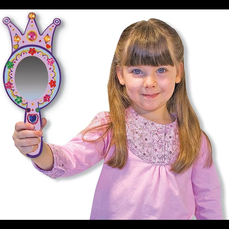 Decorate-Your-Own Wooden Princess Mirror