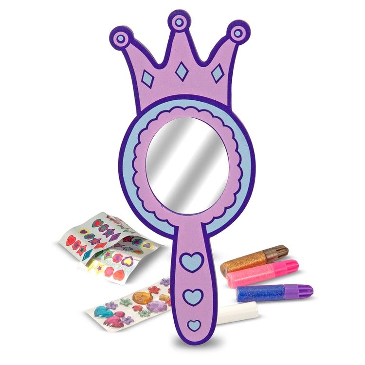 Decorate-Your-Own Wooden Princess Mirror