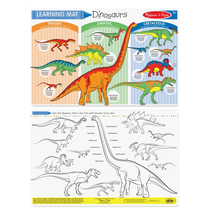 Dinosaurs Color-A-Mat