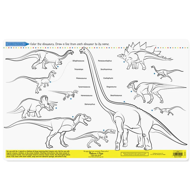 Dinosaurs Color-A-Mat