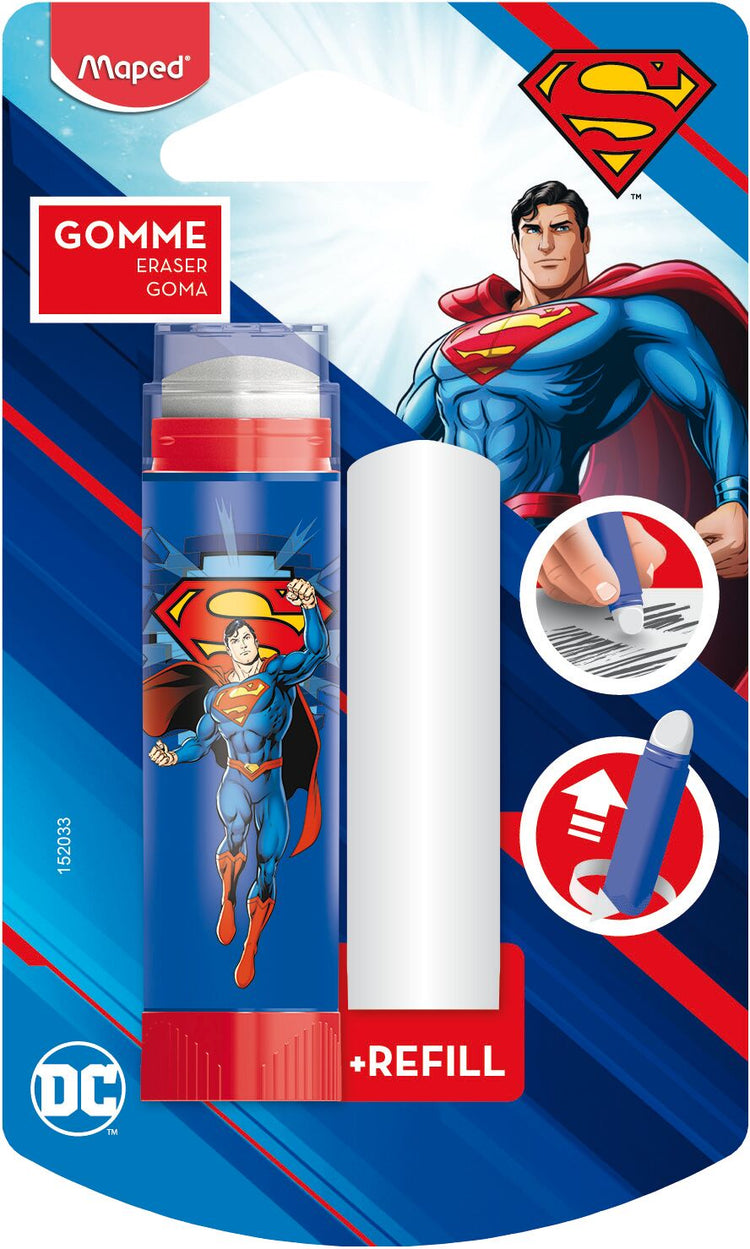 TUBE ERASER SUPERMAN BLISTER