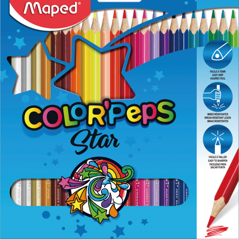 COLOUR PENCILS COLOR'SPEPS X24 CARDBOARD BOX