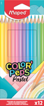 PENCILS PASTEL COLOR'PEPS FSC 100% X12 CARDBOARD BOX