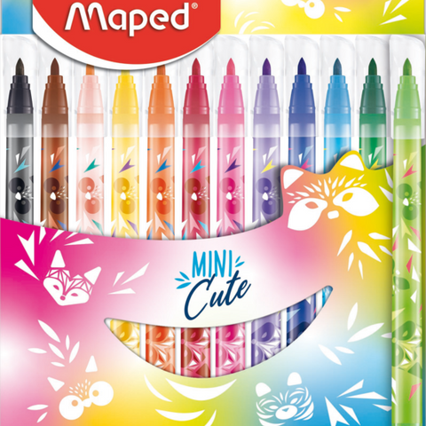 FELT TIPS COLORPEPS MINICUTE X12 CARDBOARD BOX