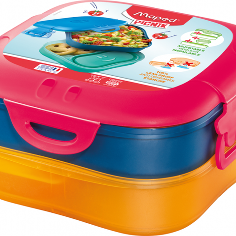 CONCEPT KIDS FIGURATIVE LUNCH BOX 3-IN-1 PINK