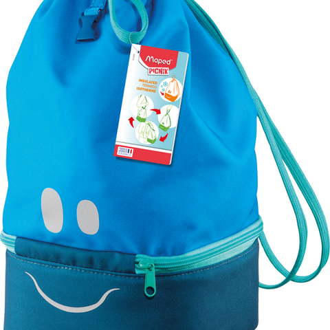 CONCEPT KIDS FIGURATIVE LUNCH BAG BLUE