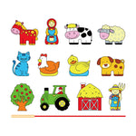 Lacing Blocks- Farm