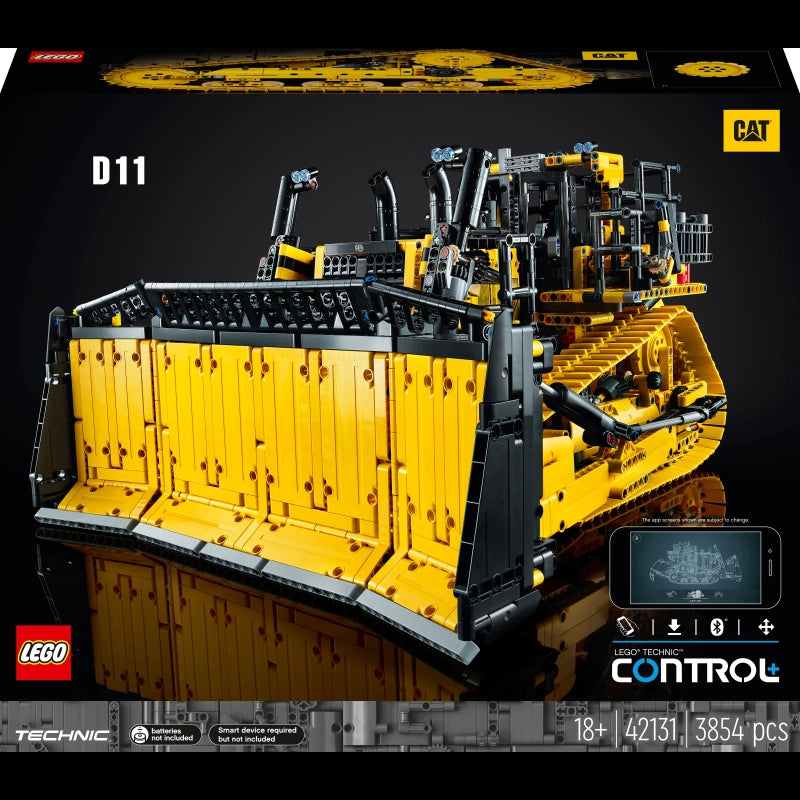 App-Controlled Cat D11T Bulldozer- 3854 Pcs