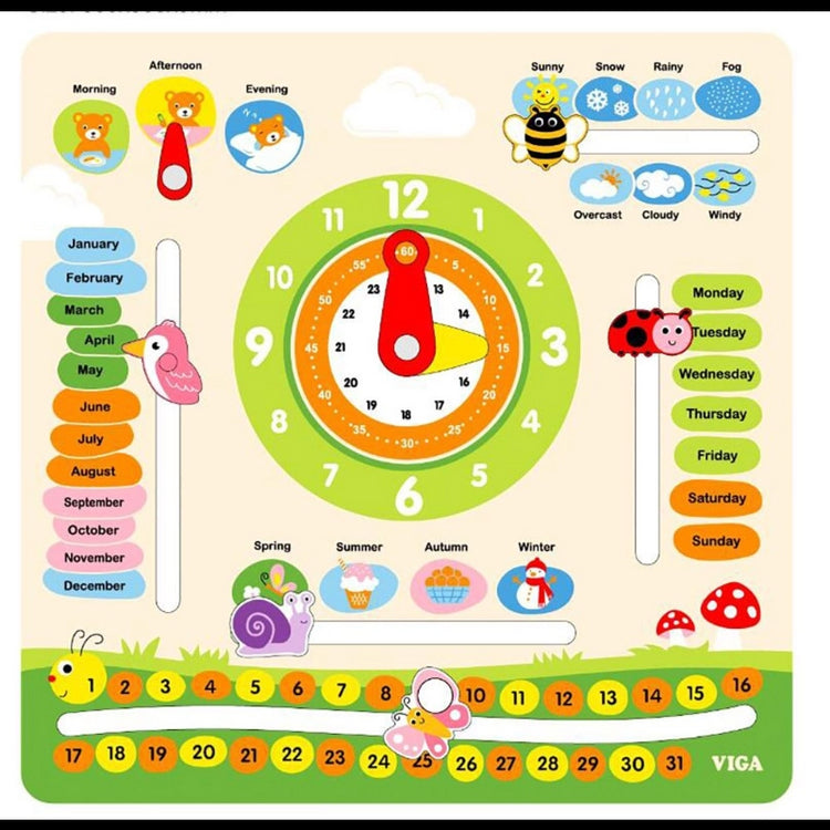 Viga Calendar- Learn The Time And Seasons