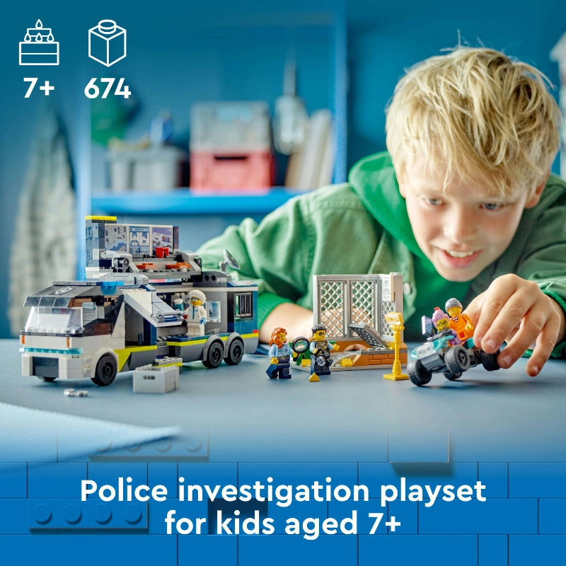 Police Mobile Crime Lab Truck- 674 Pcs