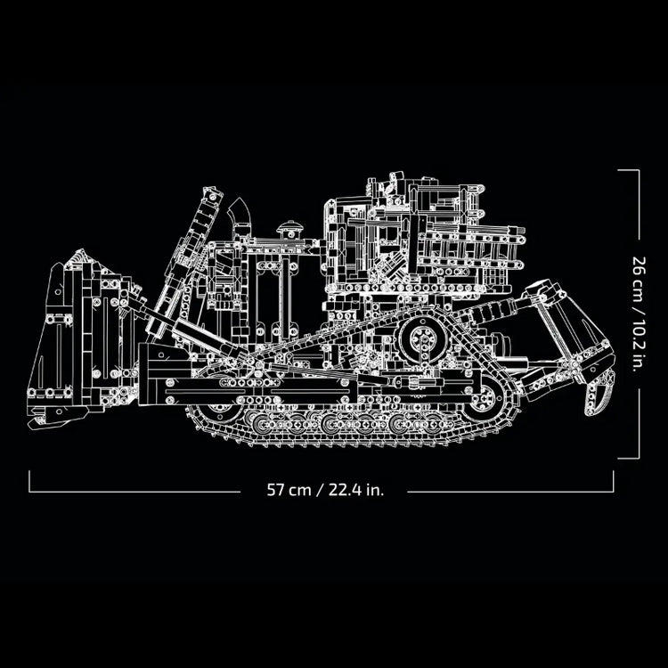 App-Controlled Cat D11T Bulldozer- 3854 Pcs