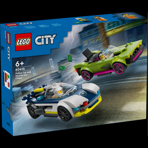 Police Car and Muscle Car Chase- 213 Pcs