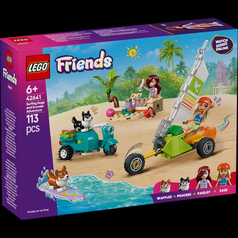 Surfing Dogs and Scooter Adventure- 113 Pcs