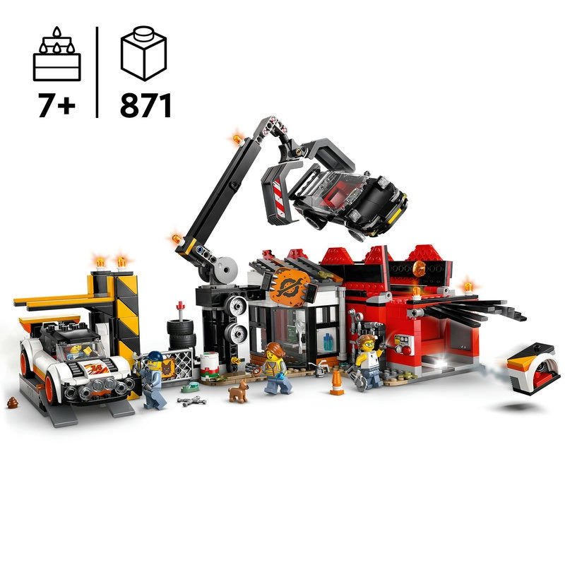 Scrapyard with Cars - 871 Pcs