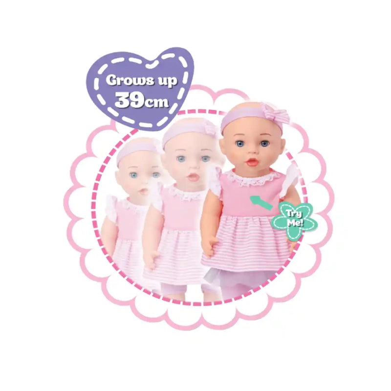 Baby Habibi Active Doll Growing Up Baby 14-Inch