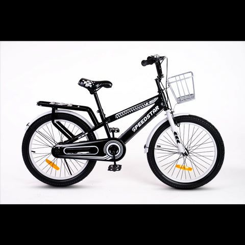 SpeedStar Bicycle 20-Inch- Black/Silver