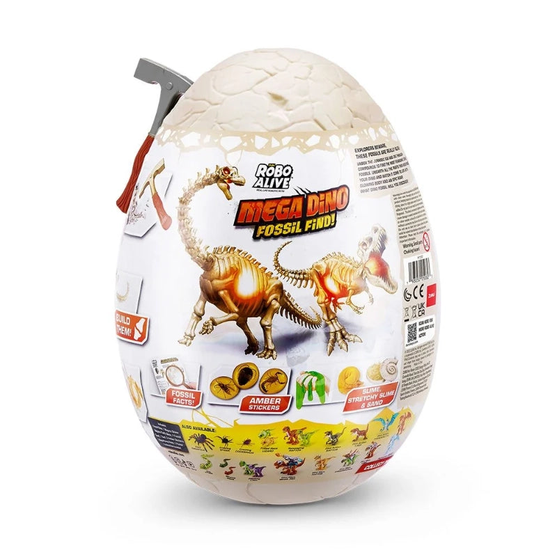 Robo Alive Mega Dino Fossil Find Surprise Egg- Series 1
