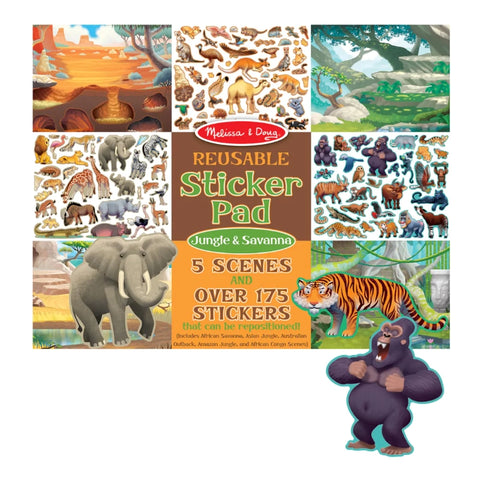 Reusable Sticker Pad- Jungle & Savanna