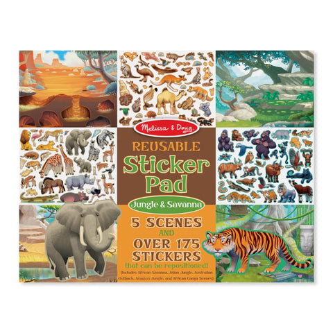 Reusable Sticker Pad- Jungle & Savanna