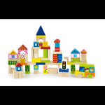 Wooden Blocks Set (City)- 75 Pcs