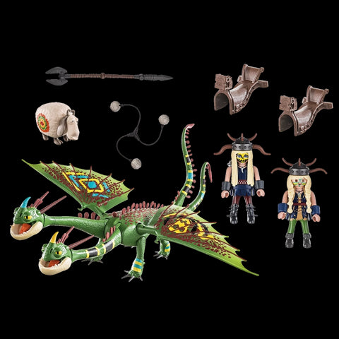 Dragon Racing: Ruffnut and Tuffnut with Barf and Belch- 30 Pcs